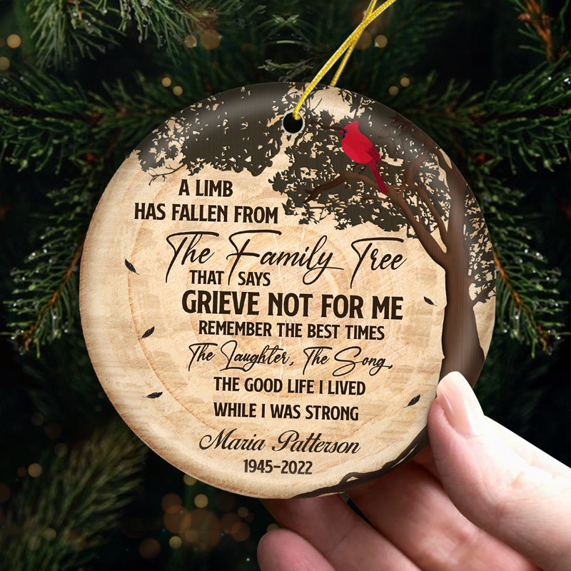 Custom Memorial Christmas Gifts - Personalized Ceramic Ornament