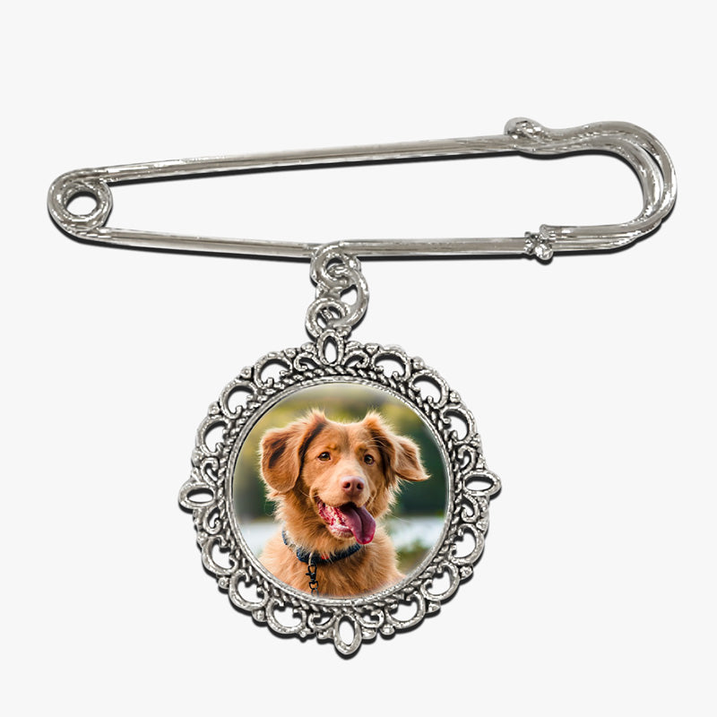 Custom Pet Photo Memorial Dog Gifts - Personalized Memorial Lapel Pin
