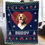 Custom Pet Photo Christmas Gifts for Dog Lovers - Personalized Blanket