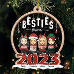 Custom Name Christmas Besties Gifts for Women - Personalized Ornament