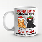 Custom Name Cat Mom Christmas Gifts - Personalized Mugs