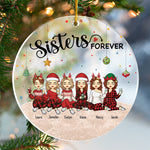 Custom Name Christmas Sister Gifts - Personalized Ornament