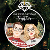 Together Now And Forever - Couple Personalized Custom Ornament - Acrylic Custom Shaped - Christmas Gift For Husband Wife, Anniversary