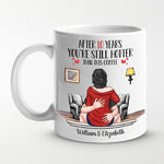 Custom Name 10th Anniversary Gifts for Couples - Personalized Mugs