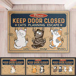 Custom Name Funny Cat Gifts for Cat Lovers - Personalized Doormat