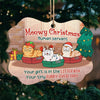 Your Gift Is In The Litter Box - Cat Personalized Custom Ornament - Wood Benelux Shaped - Christmas Gift For Pet Owners, Pet Lovers