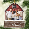 Family Custom Photo Enjoy The Christmas Season Together - Family Personalized Custom Ornament - Acrylic, Wood Custom Shaped - Christmas Gift For Family Members
