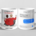 Custom Name Love Story Gifts for Couples - Personalized Mugs