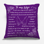 Custom Wife Love Gifts - Personalized Pillow