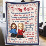 Custom Name Best Friend Gifts for Women - Personalized Blanket