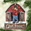 God Knew My Heart Needed You - Couple Personalized Custom Ornament - Acrylic, Wood Custom Shaped - Christmas Gift For Husband Wife, Anniversary