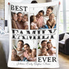 Custom Photo Best Family Ever - Family Personalized Custom Blanket - Gift For Family Members