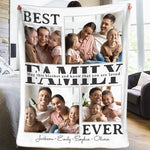 Custom Photo Family Keepsake Gifts - Personalized Blanket