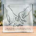 Custom Name Bestie Gifts for Women - Personalized Shaped Acrylic Plaque