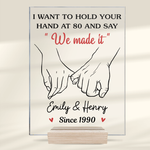 Custom Name Romantic Couple Anniversary Gifts - Personalized Acrylic Plaque