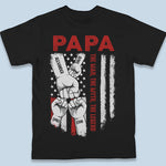 Custom Name Papa Gifts for Dad - Personalized Apparel