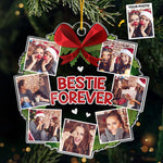 Custom Photo Best Friend Christmas Gifts - Personalized Ornament