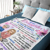 To My Little Girl - Family Personalized Custom Blanket - Christmas Gift From Mom