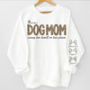 Fur Mama Wears Heart On Sleeve - Dog Personalized Custom Unisex Sweatshirt With Design On Sleeve - Gift For Pet Owners, Pet Lovers