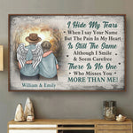 Custom Name Memorial Angel Sympathy Gifts - Personalized Poster