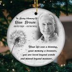 Custom Photo Memorial Keepsake Gifts - Personalized Ceramic Ornament
