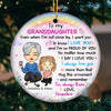 I Always Love You - Family Personalized Custom Ornament - Ceramic Round Shaped - Christmas Gift For Grandma