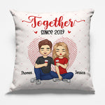 Custom Name Anniversary Couple Gifts - Personalized Pillow