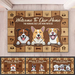 Custom Name Dog Lover Welcome Gifts - Personalized Doormat