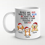 Custom Name Funny Christmas Gifts for Dog and Cat Lovers - Personalized Mugs