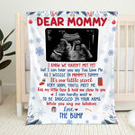 Custom Ultrasound Photo Christmas Gifts for Mom - Personalized Blanket