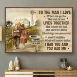 Custom Name Anniversary Gifts for Him - Personalized Poster
