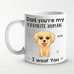 Custom Dog Dad Pet Name Gifts - Personalized Mug