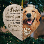 Custom Pet Photo Memorial Gifts for Dog Lovers - Personalized Ceramic Ornament