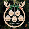 Family Love Grows Warmer At Christmas - Family Personalized Custom Ornament - Acrylic Custom Shaped - Christmas Gift For Family Members