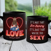 Kiss Me Like I've Never Been Kissed Before - Couple Personalized Custom Black Mug - Gift For Husband Wife, Anniversary