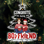 Custom Name Funny Christmas Gifts for Boyfriend - Personalized Ornament