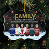 Little Moments Become Precious Memories - Family Personalized Custom Ornament - Acrylic Benelux Shaped - Christmas Gift For Family Members