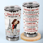 Custom Name Paris Couple Gifts - Personalized Tumbler