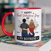 We're All In This Together - Couple Personalized Custom Accent Mug - Valentine Gift For Husband Wife, Anniversary, First Valentines Together
