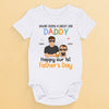 You're Born To Be A Dad - Family Personalized Custom Baby Onesie - Father's Day, Baby Shower Gift, Gift For First Dad