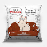 Custom Name Funny Cat Couch Gifts for Cat Lovers - Personalized Pillow