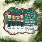 Custom Name Funny Christmas Gifts for Coworkers - Personalized Ornament