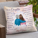 Custom Mom to Daughter Love Gifts - Personalized Pillow