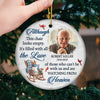 Custom Photo It's Filled With All The Love - Memorial Personalized Custom Ornament - Ceramic Round Shaped - Christmas Gift, Sympathy Gift For Family Members