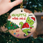 Funny Too Late to Be Good Christmas Decor - Ceramic Ornament