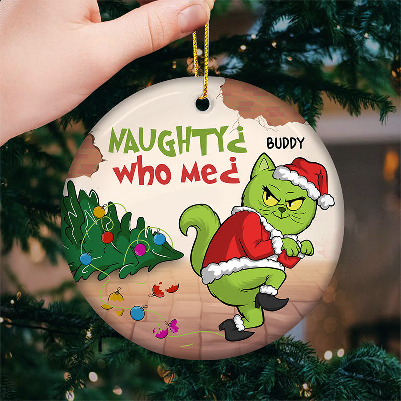 Funny Too Late to Be Good Christmas Decor - Ceramic Ornament