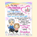 Custom Name Grandma and Grandson Gifts - Personalized Blanket