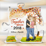 Custom Together Since Couple Anniversary Gifts - Personalized Shaped Acrylic Plaque