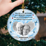 Custom Photo Memorial Christmas Gifts - Personalized Ceramic Ornament