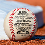 To My Son Inspirational Gift from Dad - Sentimental Baseball